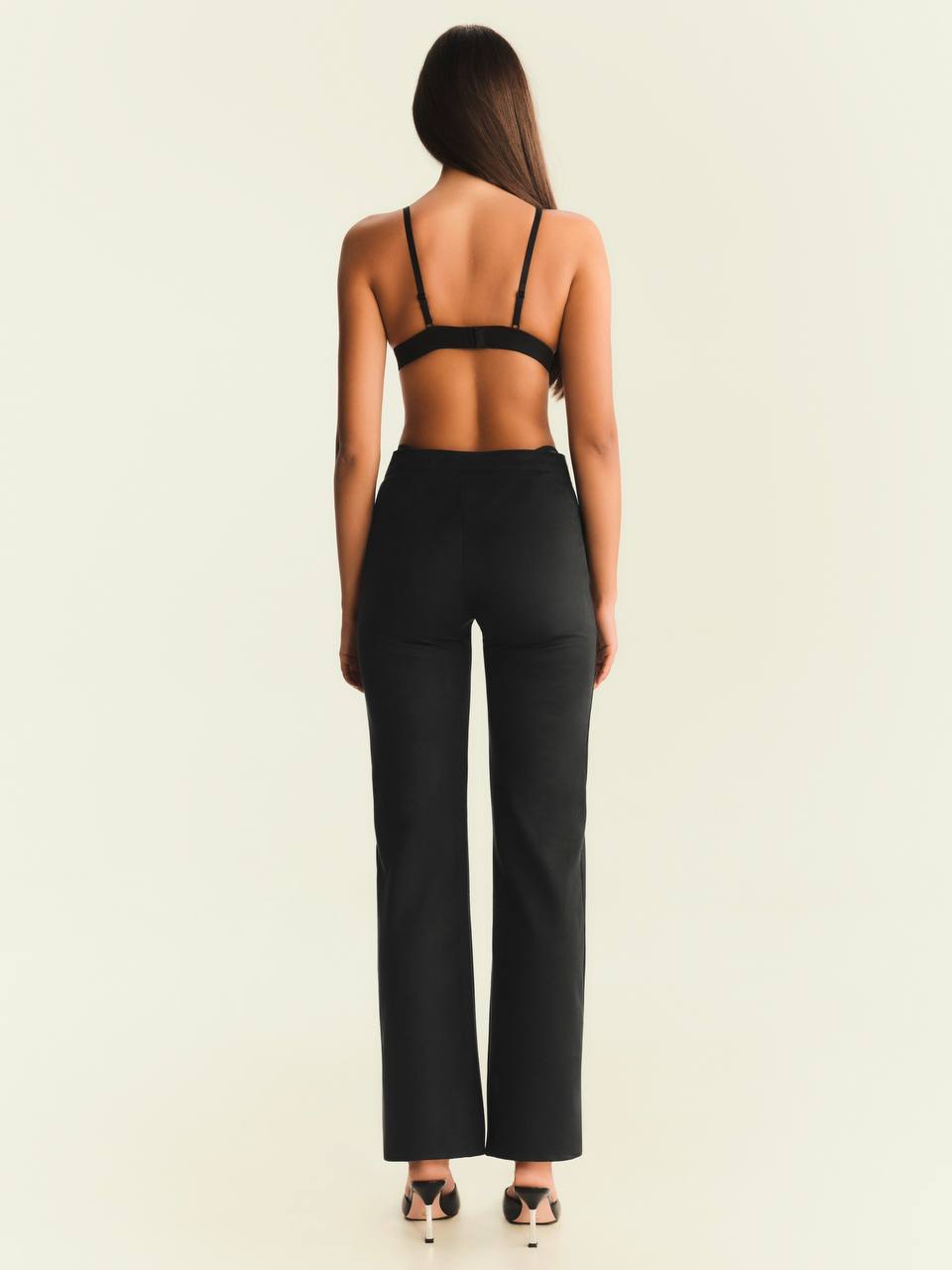 Рожеві замшеві штани