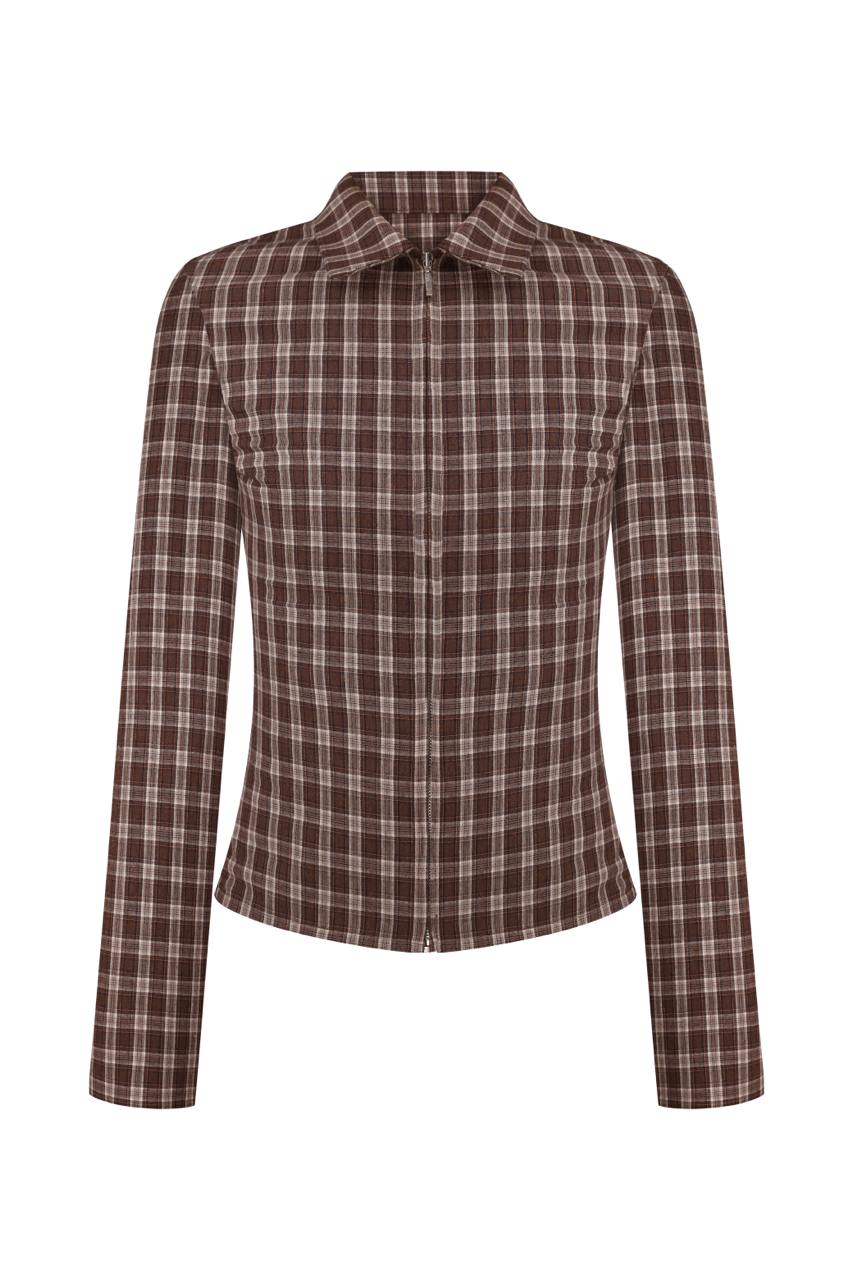 Сорочка у рожеву клітинку