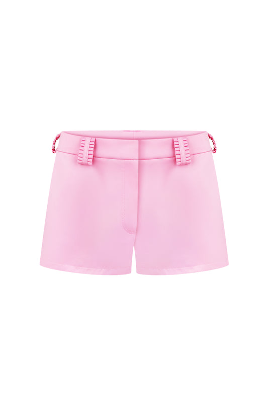 Шорти сатинові рожеві