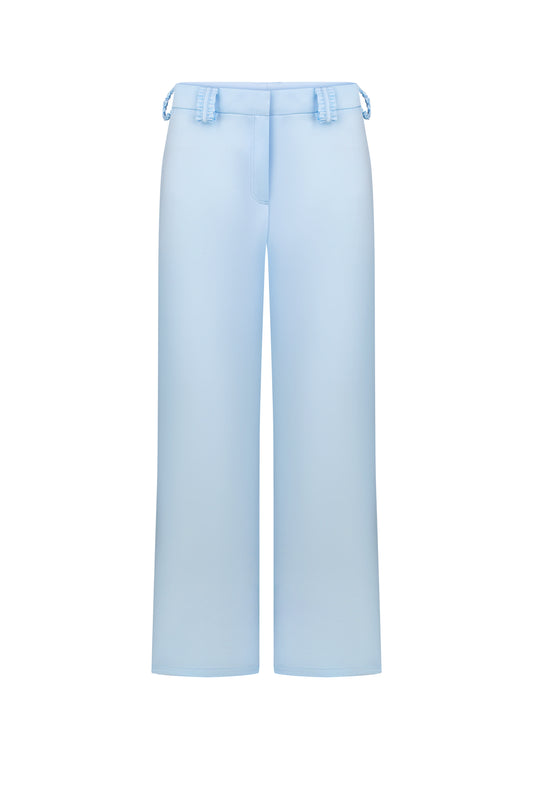 Штани сатинові блакитні