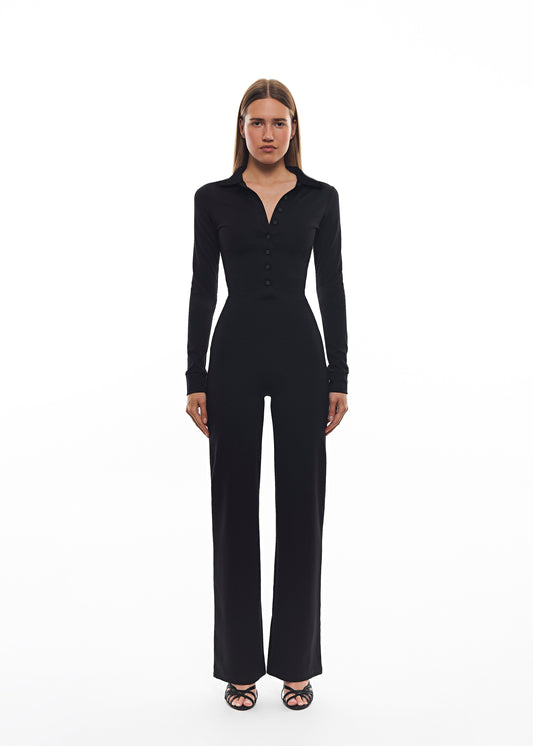 Комбінезон чорний класичного крою