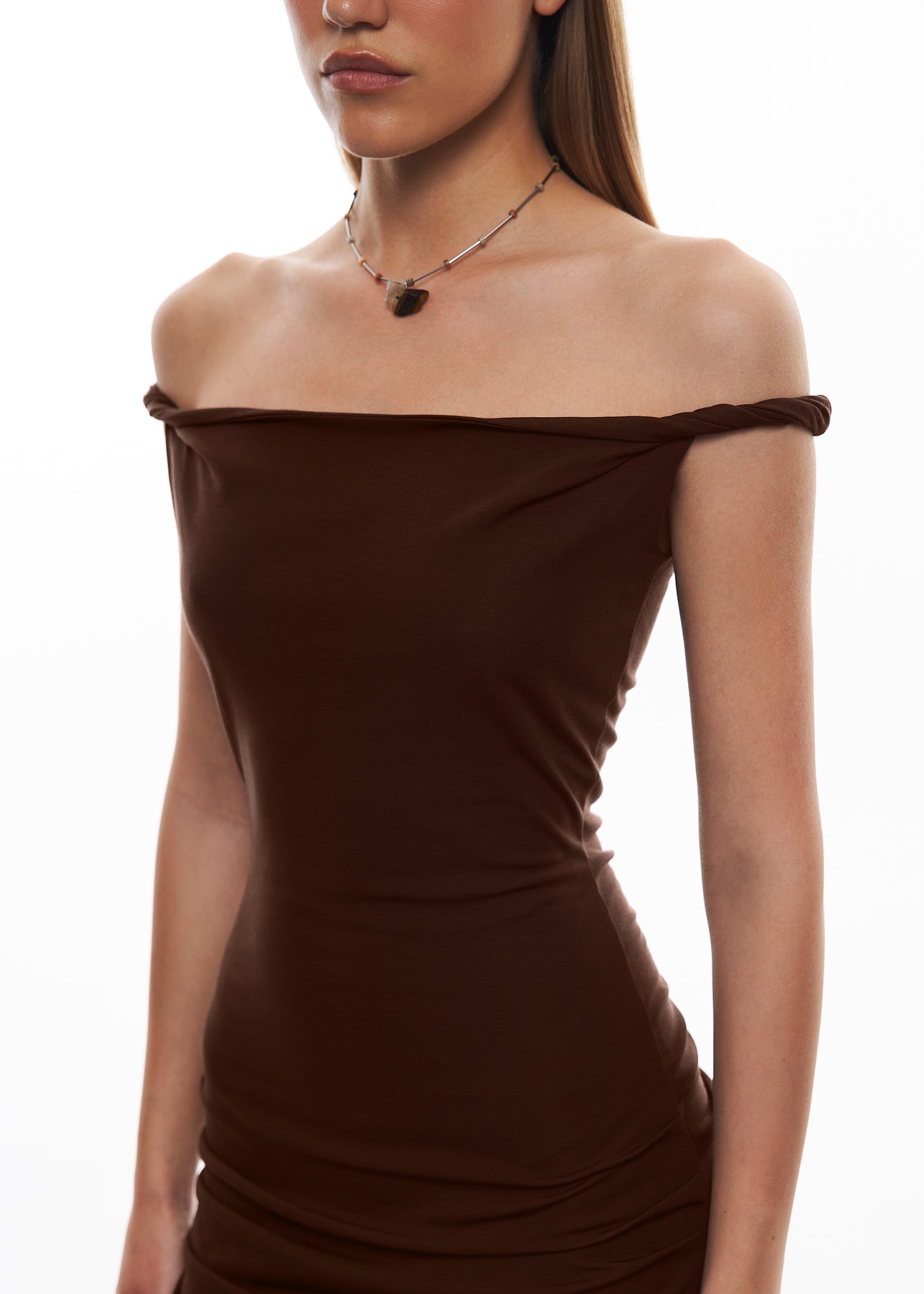 Сукня Хвиляста шоколадна