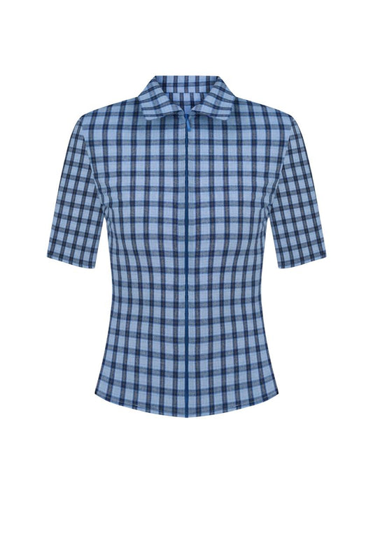 Поло у блакитну клітинку