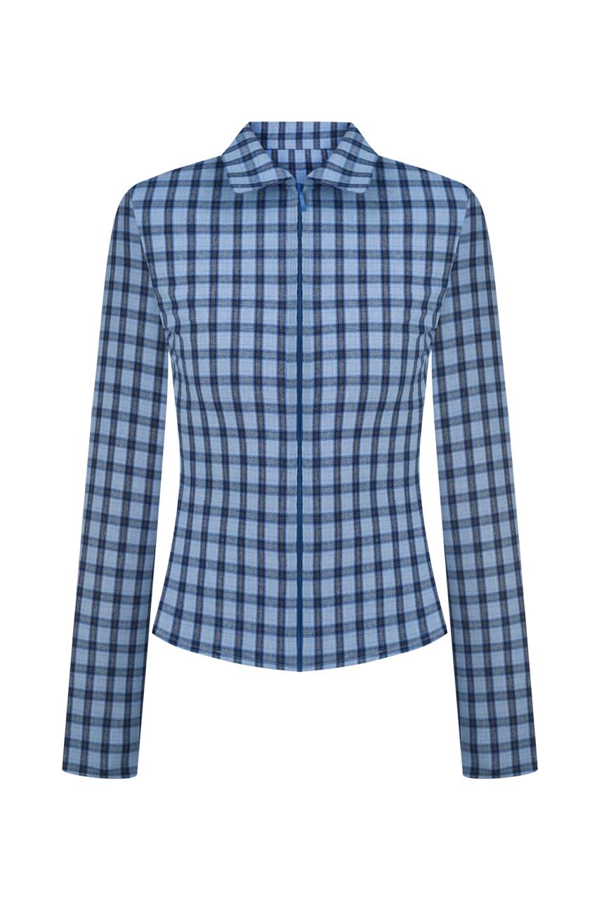Сорочка у блакитну клітинку